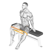 Banded Hip Abduction, peak position
