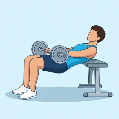 Barbell Hip Thrust, start position