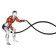 Battle Ropes, start position