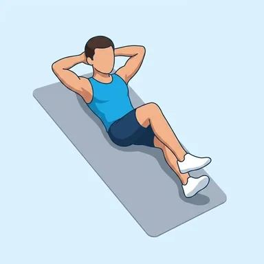 Bicycle Crunch, start position
