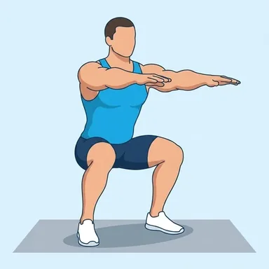 Bodyweight Squat, peak position