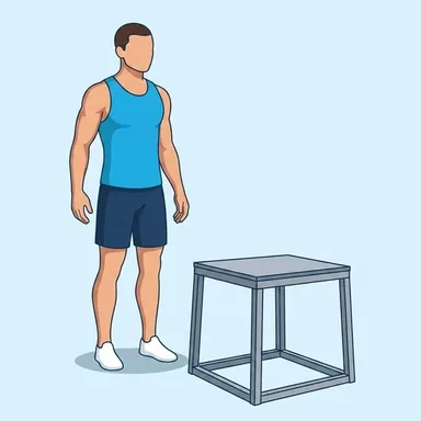 Box Jump, start position
