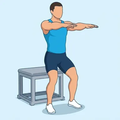 Box Squat, start position