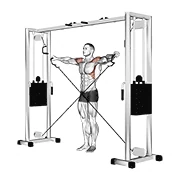 Cable Lateral Raise, peak position