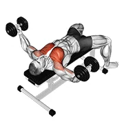 Dumbbell Fly, start position
