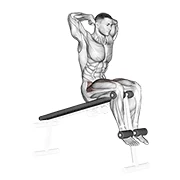 Decline Sit-up, peak position