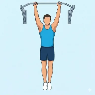 Hanging Knee Raise, start position