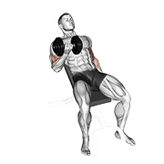 Incline Dumbbell Curl, start position