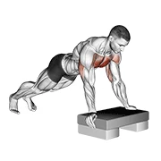 Incline Push-up, peak position
