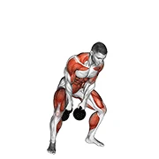 Kettlebell Clean, start position