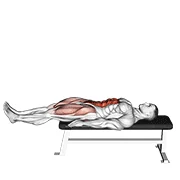 Lying Leg Raise, start position