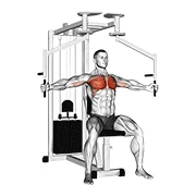 Pec Deck Fly, start position