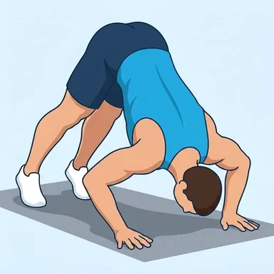 Pike Push-up, peak position