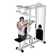Reverse Pec Deck, start position