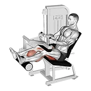Seated Leg Curl, start position