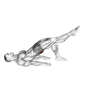 Single-Leg Hip Thrust, peak position
