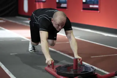 Sled Push, peak position