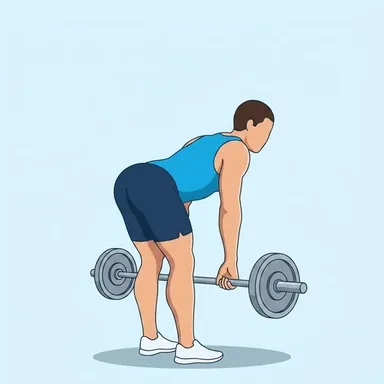 Stiff-Leg Deadlift, peak position