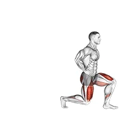 Walking Lunge, peak position