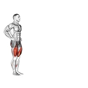 Walking Lunge, start position