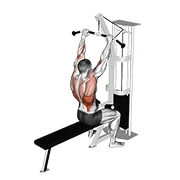 Wide-Grip Pulldown, start position